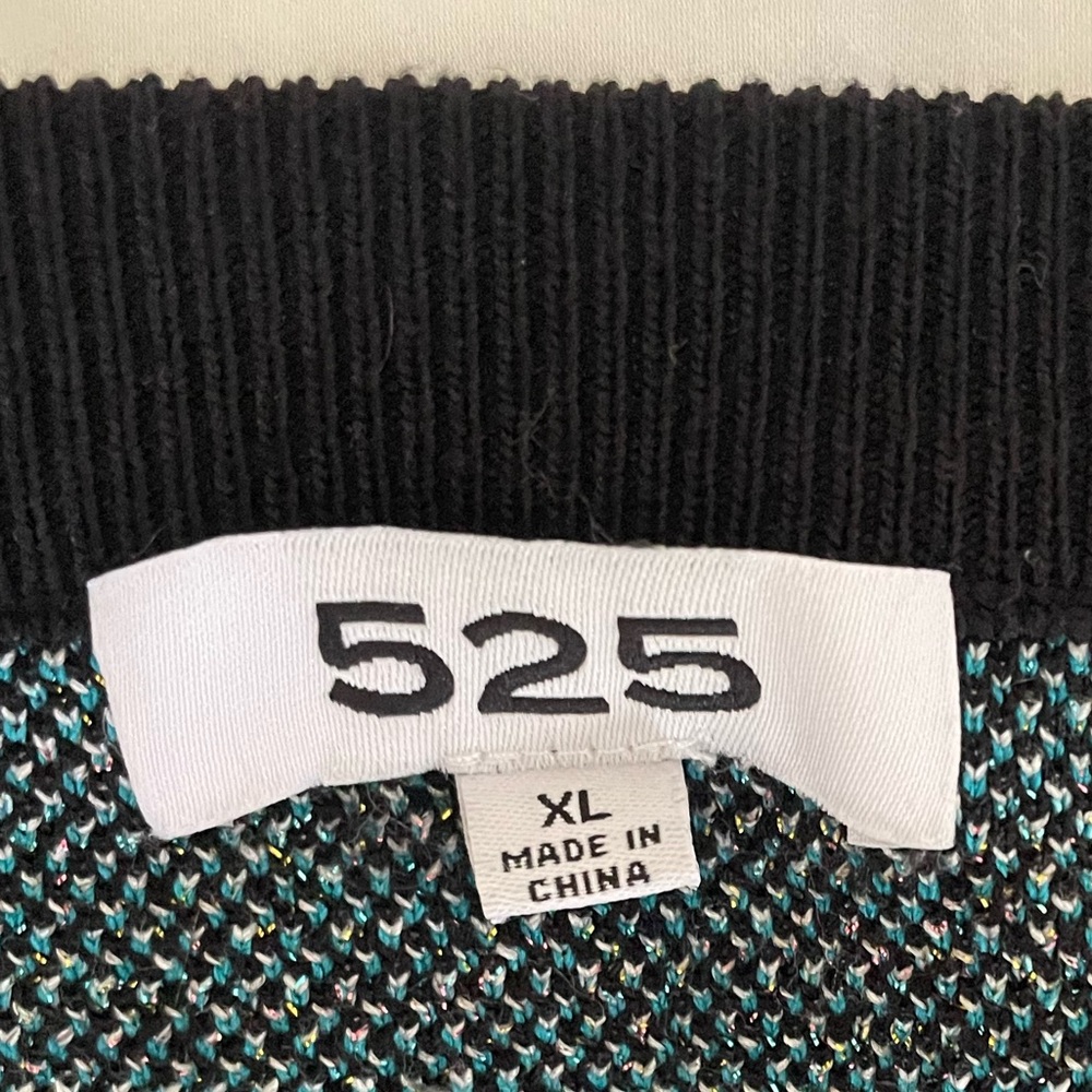 525 America Jungle Jacquard Crew Neck Sweater Moth Butterfly Star - Picture 5 of 6